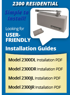 Model 2300 Residential Installation Guides