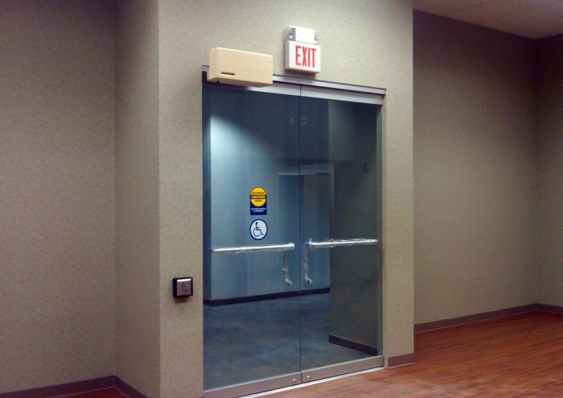 Model 4300L Power Access Commercial Door Opener on All Glass Office Doors