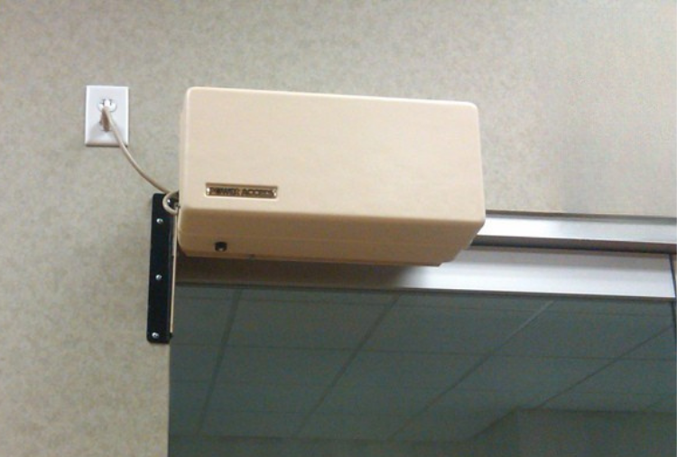 Up-Close of Power Access Model 4300 Left-Hand Shallow Reveal Application